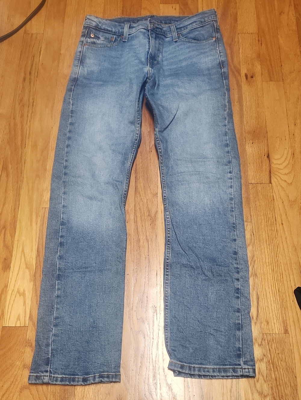 Levi's Men's Light Blue Straight Jeans, EUC